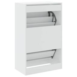 Berkfield Home Shoe Cabinet White 60x34x96.5 cm Engineered Wood - thumbnail 7