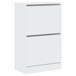 Berkfield Home Shoe Cabinet White 60x34x96.5 cm Engineered Wood - thumbnail 4