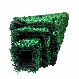 Berkfield Home Set of 3 Artificial Boxwood Pyramid Topiary in Green - thumbnail 3