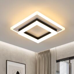 Pheashine Modern Geometric LED Ceiling Light 24W 2350 Lumen in Black - thumbnail 2