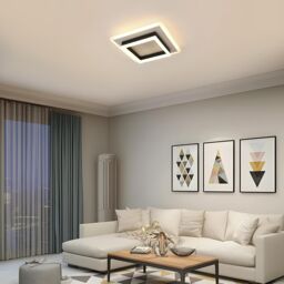 Pheashine Modern Geometric LED Ceiling Light 24W 2350 Lumen in Black - thumbnail 3