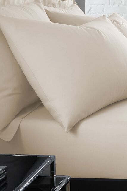 Serene 'Plain Dyed' Soft Touch Pair of Housewife Pillowcases in Light Pink - Size: Standard Pillow Case - image 1