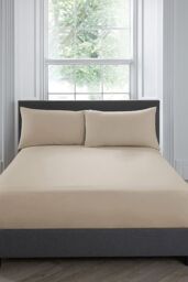 Serene 'Plain Dyed' Soft Touch Pair of Housewife Pillowcases in Light Pink - Size: Standard Pillow Case - thumbnail 2
