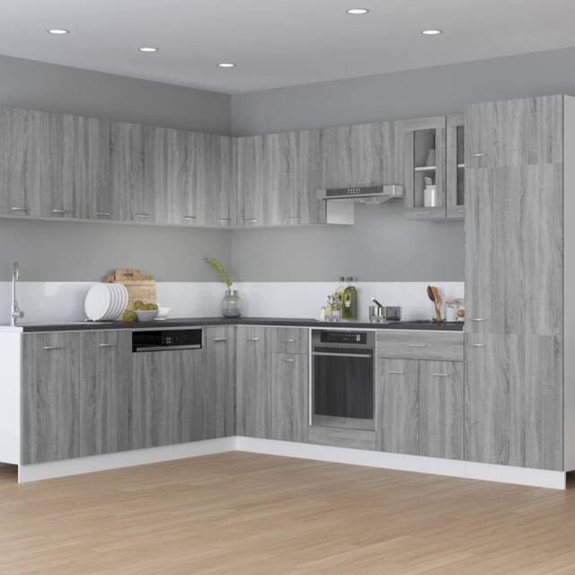 Berkfield Home Hanging Cabinet Grey Sonoma 29.5x31x60 cm Engineered Wood - image 1