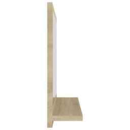Berkfield Home Bathroom Mirror Sonoma Oak 40x10.5x37 cm Engineered Wood in Brown - thumbnail 5