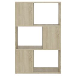 Berkfield Home Book Cabinet Room Divider Sonoma Oak 60x24x94 cm Engineered Wood in Brown - Size: 60 x 24 x 94 cm - thumbnail 5