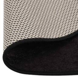 Berkfield Home Rug Washable 120 cm Anthracite Anti Slip in Black - Size: 100 cm diameter - thumbnail 5