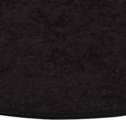 Berkfield Home Rug Washable 120 cm Anthracite Anti Slip in Black - Size: 100 cm diameter - thumbnail 1