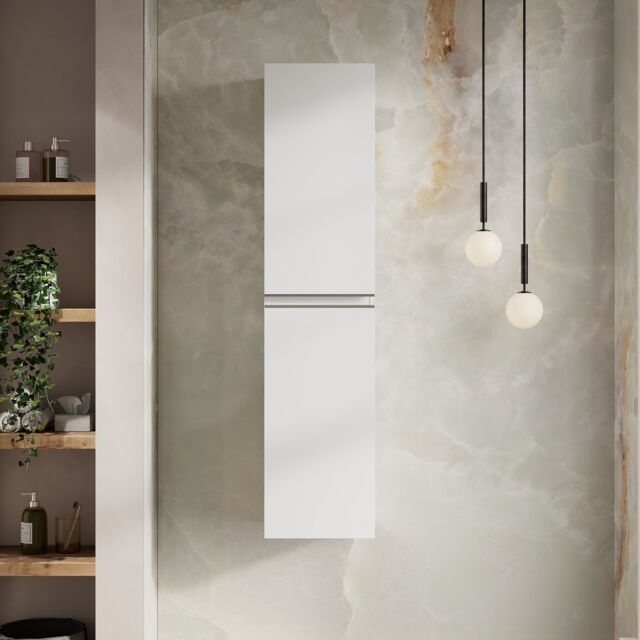 Banyetti Vatilla 1500mm Wall Hung Tall Cabinet - Gloss White - image 1