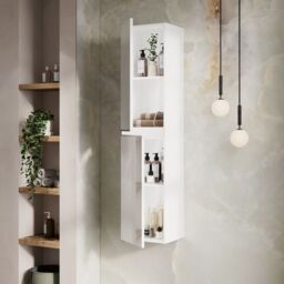 Banyetti Vatilla 1500mm Wall Hung Tall Cabinet - Gloss White - thumbnail 5