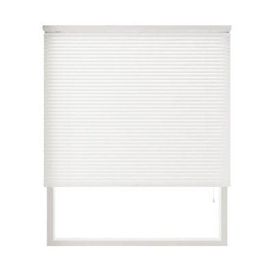 New Edge Blinds 152cm Drop, 25mm Slat PVC Venetian Blind White - Size: 180 cm - image 1