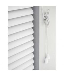 New Edge Blinds 152cm Drop, 25mm Slat PVC Venetian Blind White - Size: 180 cm - thumbnail 2