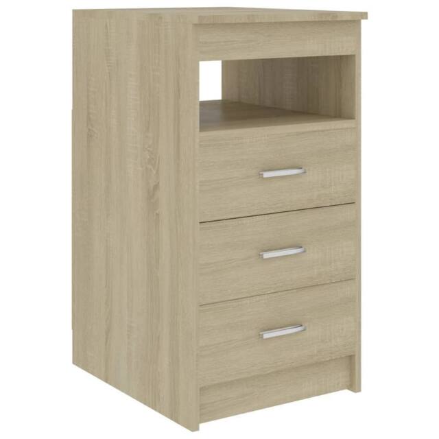 Berkfield Home Drawer Cabinet Sonoma Oak 40x50x76 cm Engineered Wood in Light Oak - Size: 40 x 50 x 76 cm - image 1