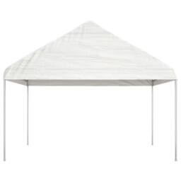 Berkfield Home Gazebo with Roof White 4.08x2.23x3.22 m Polyethylene - thumbnail 1