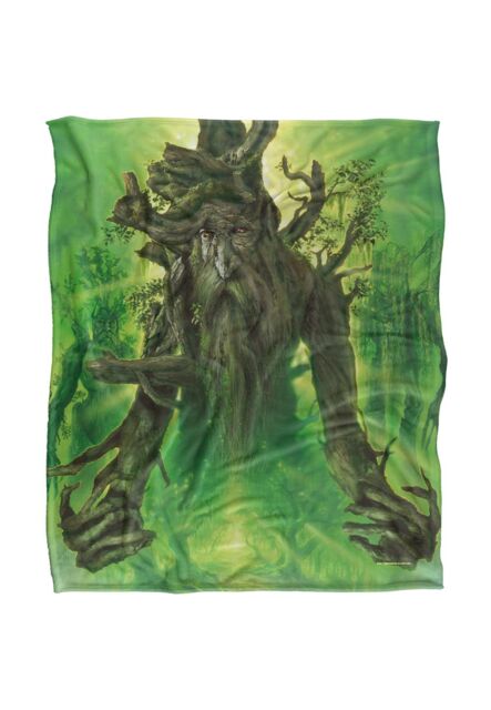 Lord of the Rings The Blanket, 152x127 cm Treebeard Painting Silky Touch Super Soft Throw Blanket in White - image 1