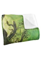 Lord of the Rings The Blanket, 152x127 cm Treebeard Painting Silky Touch Super Soft Throw Blanket in White - thumbnail 3