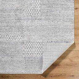 Livabliss Galey Alix Architect III-Modern Ivory Black Graphic High Pile Living Dining Bedroom Rug - Size: 80 cm x 220 cm - thumbnail 4