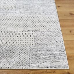 Livabliss Galey Alix Architect III-Modern Ivory Black Graphic High Pile Living Dining Bedroom Rug - Size: 80 cm x 220 cm - thumbnail 5