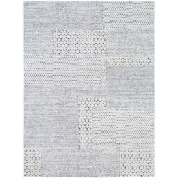 Livabliss Galey Alix Architect III-Modern Ivory Black Graphic High Pile Living Dining Bedroom Rug - Size: 80 cm x 220 cm - thumbnail 2