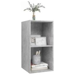Berkfield Home Practical Wall-mounted TV Cabinet Concrete Grey 37x37x72 cm Engin - Size: 37 x 37 x 72 cm - thumbnail 1