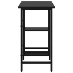 Berkfield Home Modern Computer Desk Black 80x40x72 cm MDF & Metal - Size: 80 x 40 x 72 cm - thumbnail 4
