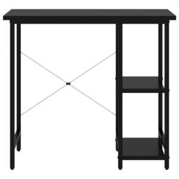 Berkfield Home Modern Computer Desk Black 80x40x72 cm MDF & Metal - Size: 80 x 40 x 72 cm