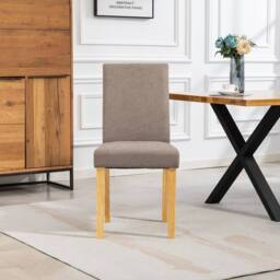 Artemis Home Almont Fabric Dining Chairs - Set of 2 in Brown - Size: 2 Pack - thumbnail 1