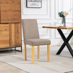 Artemis Home Almont Fabric Dining Chairs - Set of 2 in Brown - Size: 2 Pack - thumbnail 2