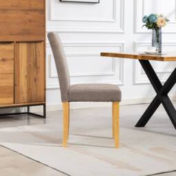 Artemis Home Almont Fabric Dining Chairs - Set of 2 in Brown - Size: 2 Pack - thumbnail 5