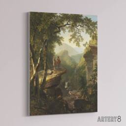 "Artery8 Asher Brown Durand Kindred Spirits Canvas Wall Art Print - Size: W18"" x H24""" - thumbnail 2
