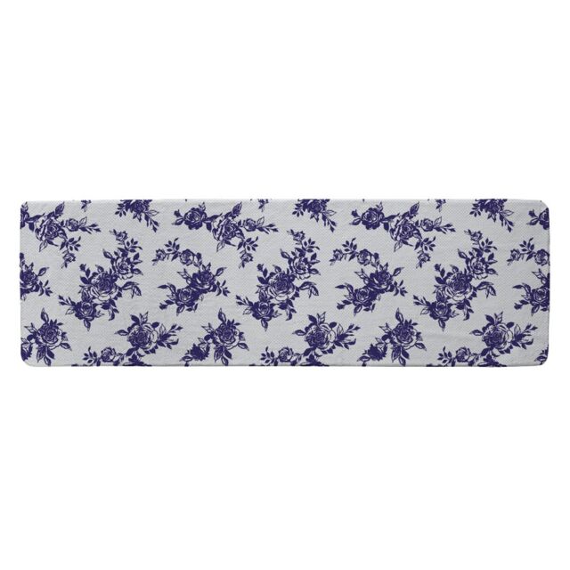 Benjamin Tate Design Roses Print On Polka Dots Runner Rug in Natural - Size: 67 cm x 230 cm - image 1
