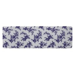Benjamin Tate Design Roses Print On Polka Dots Runner Rug in Natural - Size: 67 cm x 230 cm - thumbnail 1