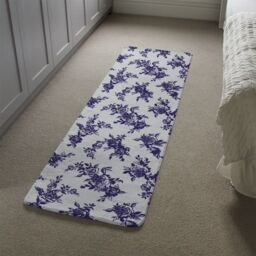 Benjamin Tate Design Roses Print On Polka Dots Runner Rug in Natural - Size: 67 cm x 230 cm - thumbnail 4