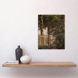 "Artery8 Sailboat & the Garden Gate Christen Kobke Wall Art Poster Print - Size: W24"" x H32""" - thumbnail 4