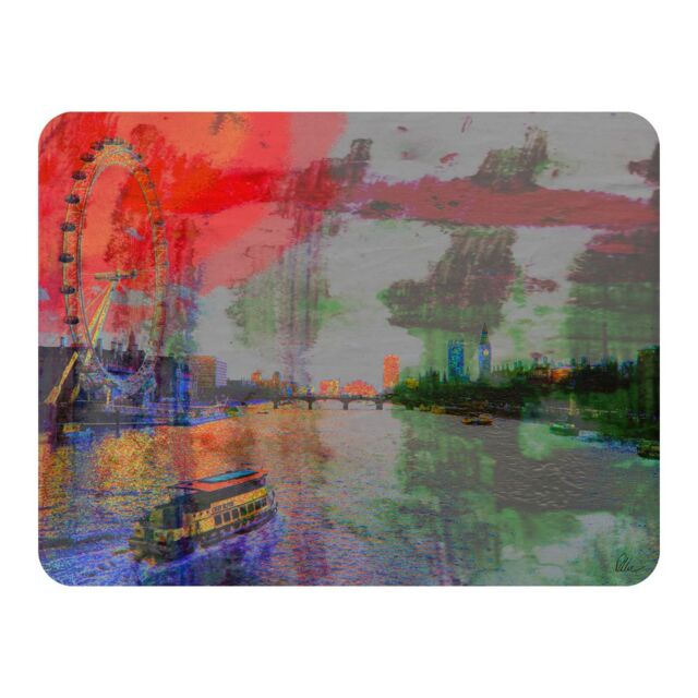 Benjamin Tate Design London Thames Blanket in Natural - Size: 120 cm x 150 cm - image 1