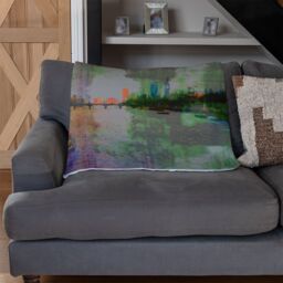 Benjamin Tate Design London Thames Blanket in Natural - Size: 120 cm x 150 cm - thumbnail 2