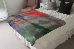 Benjamin Tate Design London Thames Blanket in Natural - Size: 120 cm x 150 cm - thumbnail 3