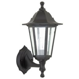 Loops 2 PACK Traditional Lantern IP44 Wall Light - 60W E27 GLS LED - Dimmable Lamp - thumbnail 3