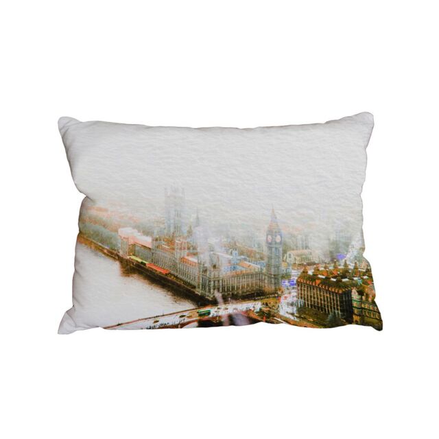 Benjamin Tate Design BIG BEN IN THE MIST (Outdoor Cushion)