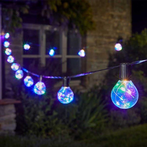 Marco Paul 14.5m Multicoloured Firefly Bulb Mains Powered String Lights - image 1