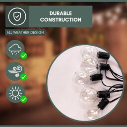 Marco Paul 14.5m Multicoloured Firefly Bulb Mains Powered String Lights - thumbnail 4