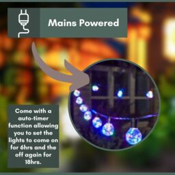Marco Paul 14.5m Multicoloured Firefly Bulb Mains Powered String Lights - thumbnail 3