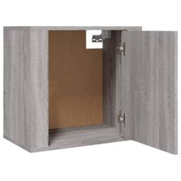 Berkfield Home Elegant Wall-mounted Bedside Cabinets 2 pcs Grey Sonoma 50x30x47 cm - Size: 50 x 30 x 47 cm - thumbnail 6