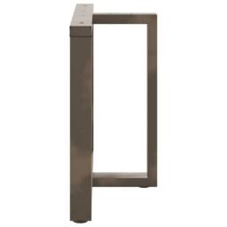 Berkfield Home Dining Table Legs T-Shaped¬†2 pcs Natural Steel 100x35x(72-73) cm… in Charcoal - thumbnail 4