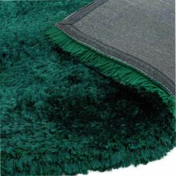 The Rug Shop UK Handmade Plain Shaggy Sparkle Luxurious Anti-Shed Area Rug in Green - Size: 140 cm x 200 cm - thumbnail 3