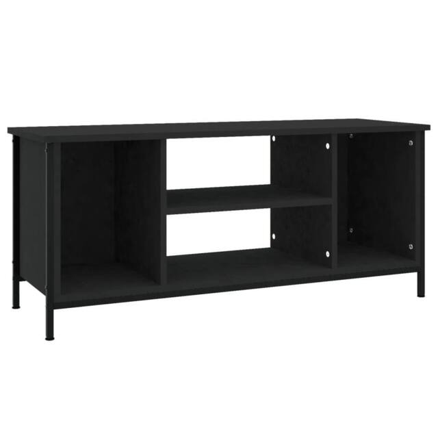 Berkfield Home TV Cabinet Black 102x35x45 cm Engineered Wood - Size: 102 x 35 x 45 cm - image 1