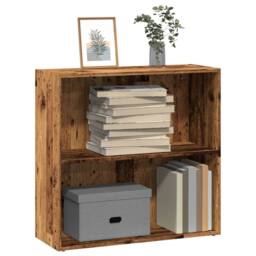 Berkfield Home Bookcase Old Wood 80x30x77 cm Engineered Wood in Brown - Size: 80 x 30 x 77 cm - thumbnail 1