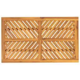 Berkfield Home Beautiful Garden Dining Table 150x90x74 cm Solid Wood Acacia in Brown - Size: 150 x 90 x 74 cm - thumbnail 5