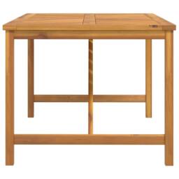 Berkfield Home Beautiful Garden Dining Table 150x90x74 cm Solid Wood Acacia in Brown - Size: 150 x 90 x 74 cm - thumbnail 4