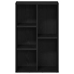 Berkfield Home Bookcase Black Oak 50x25x80 cm Engineered Wood - Size: 50 x 25 x 80 cm - thumbnail 5